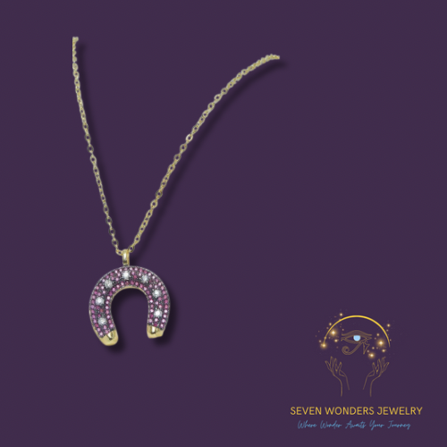 Nobel Luck Horse Shoe Necklace